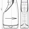 Бутылка под триггер 500 мл чертеж