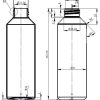 Чертеж пластикового флакона 250 мл