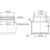 Чертеж банки 50 мл с контролем вскрытия