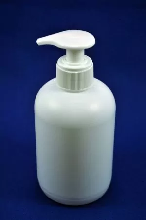 Белый флакон 330 мл с дозатором для жидкого мыла