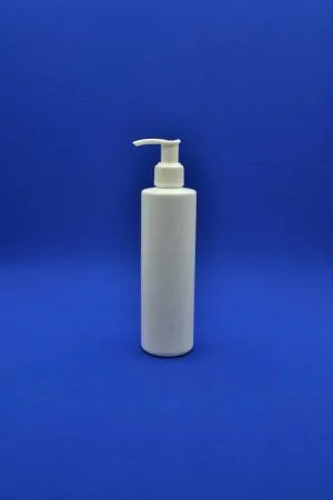Білий флакон HDPE 250 з білим дозатором для мила