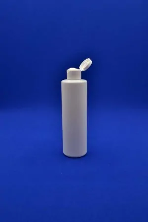 Білий флакон HDPE 250 з кришкою фліп-топ