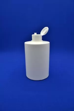 Білий флакон HDPE Салон 500 мл з білою кришкою фліп-топ.