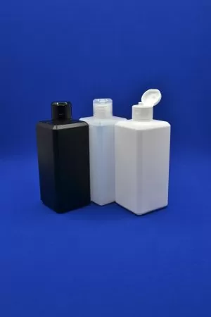 Флакон HDPE 500 мл квадрат з кришкою фліп-топ